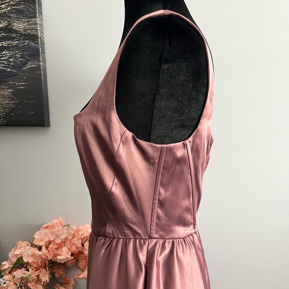 WAYF Women’s Mauve Corset Midi Dress Size Small - Picture 3 of 8